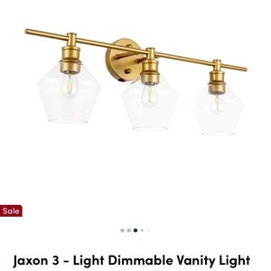 NIB Brass Vanity Light